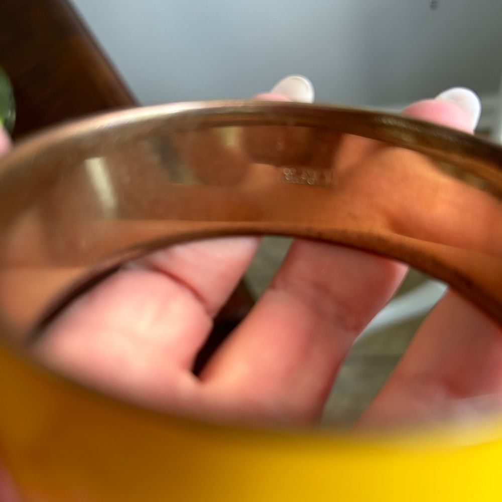 J.Crew Green and Yellow Enamel Bracelets (2) - Picture 3 of 7